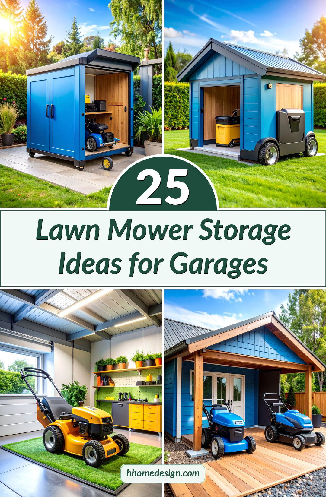 25 Lawn Mower Storage Ideas for Garages