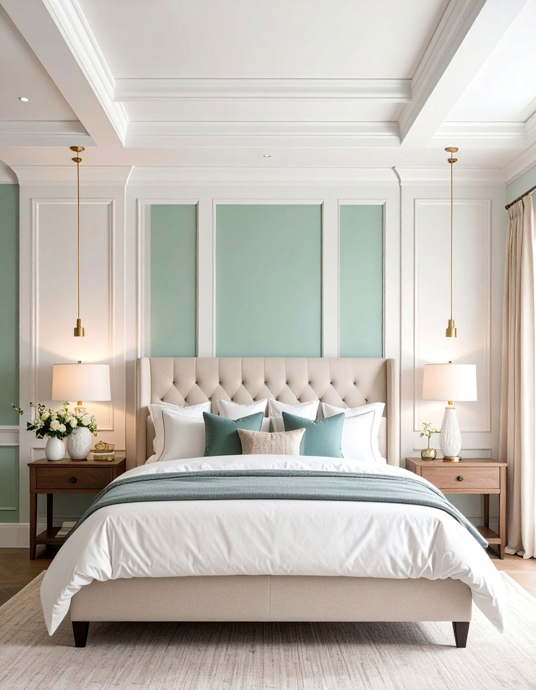 Layered Crown Molding Farmhouse Header - 25 Farmhouse Interior Window Trim Ideas