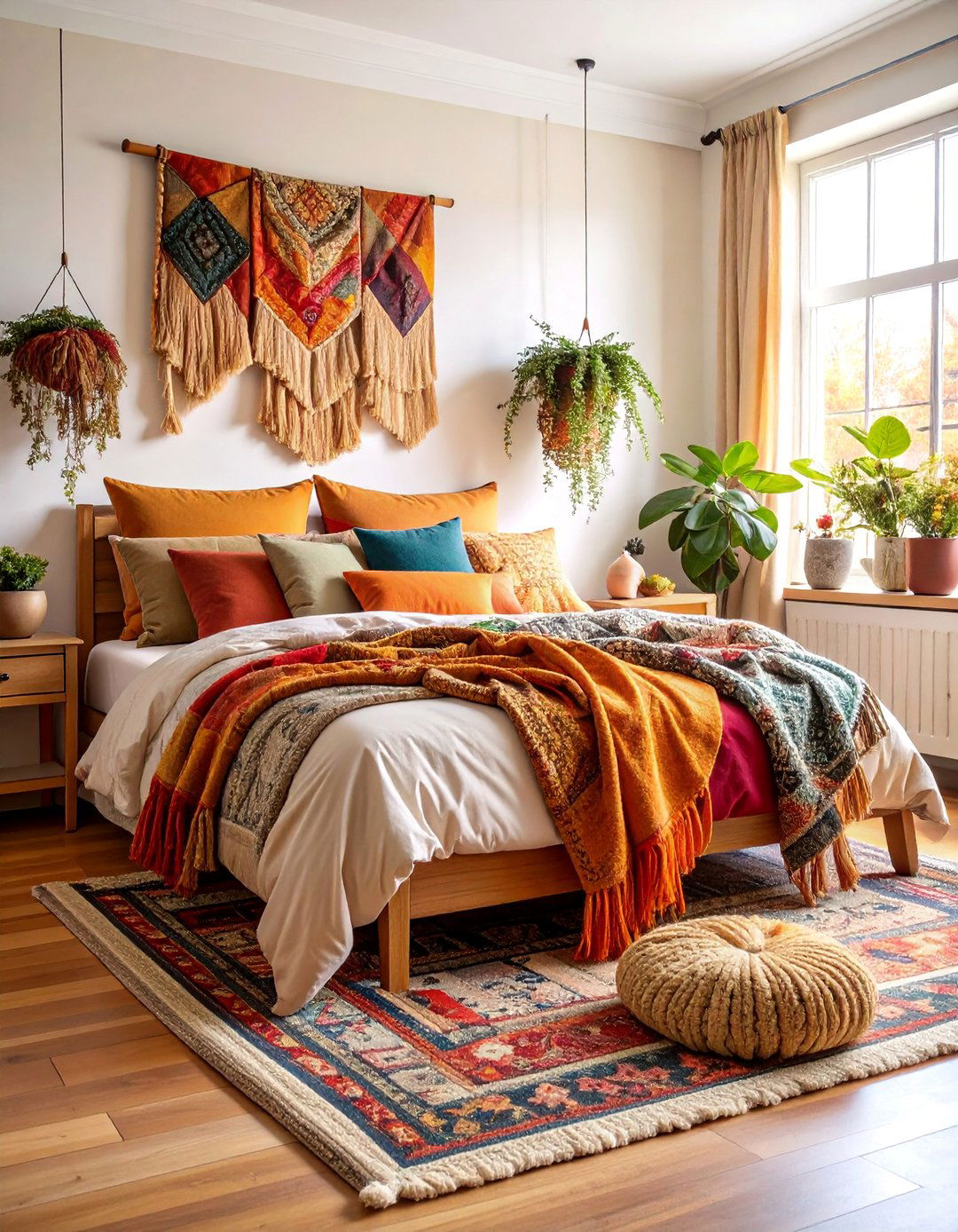Layered Textile Paradise Bedroom - 25 Eclectic Bedroom Ideas