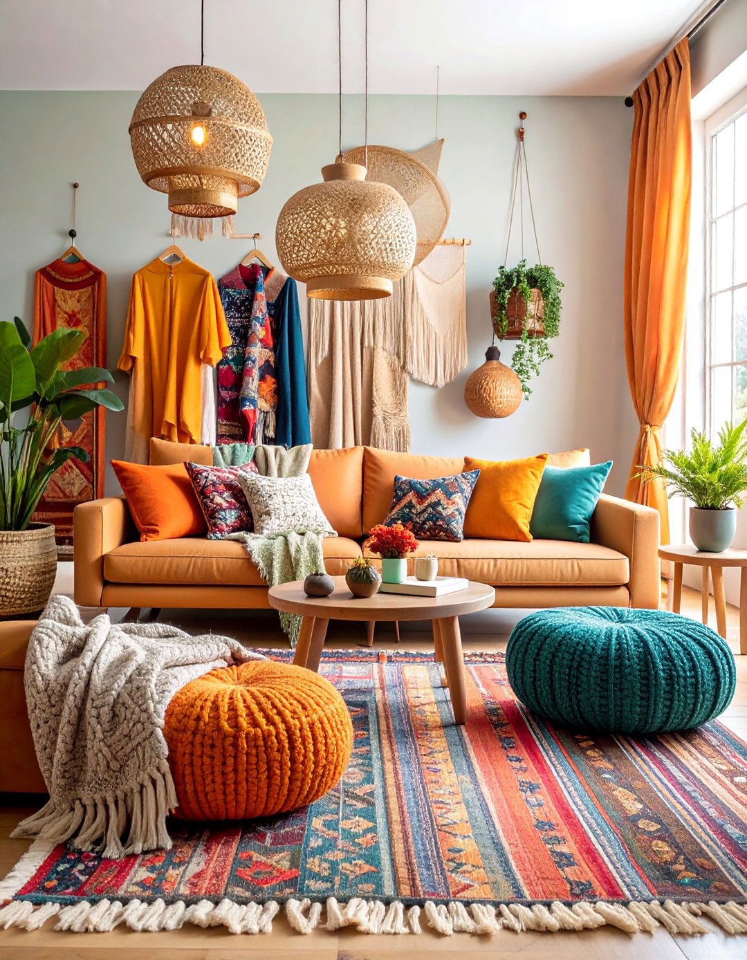 Layered Textiles Family Room with Cozy Comfort - 25 Family Room Ideas