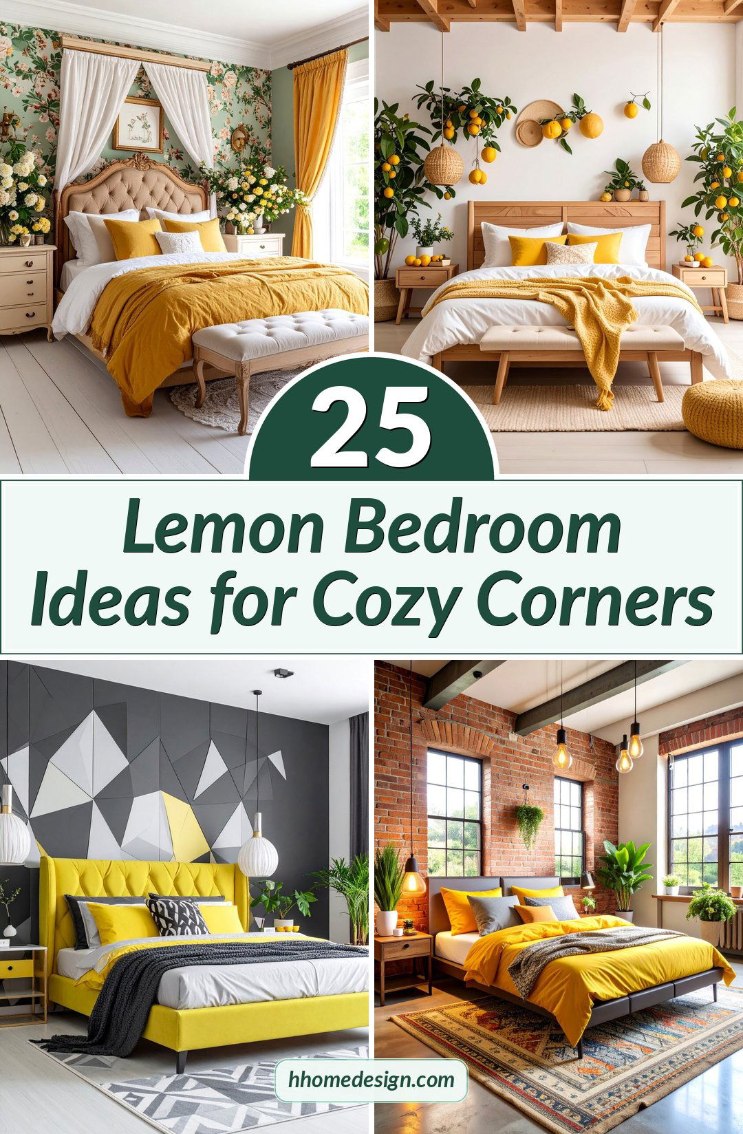 25 Lemon Bedroom Ideas for Cozy Corners
