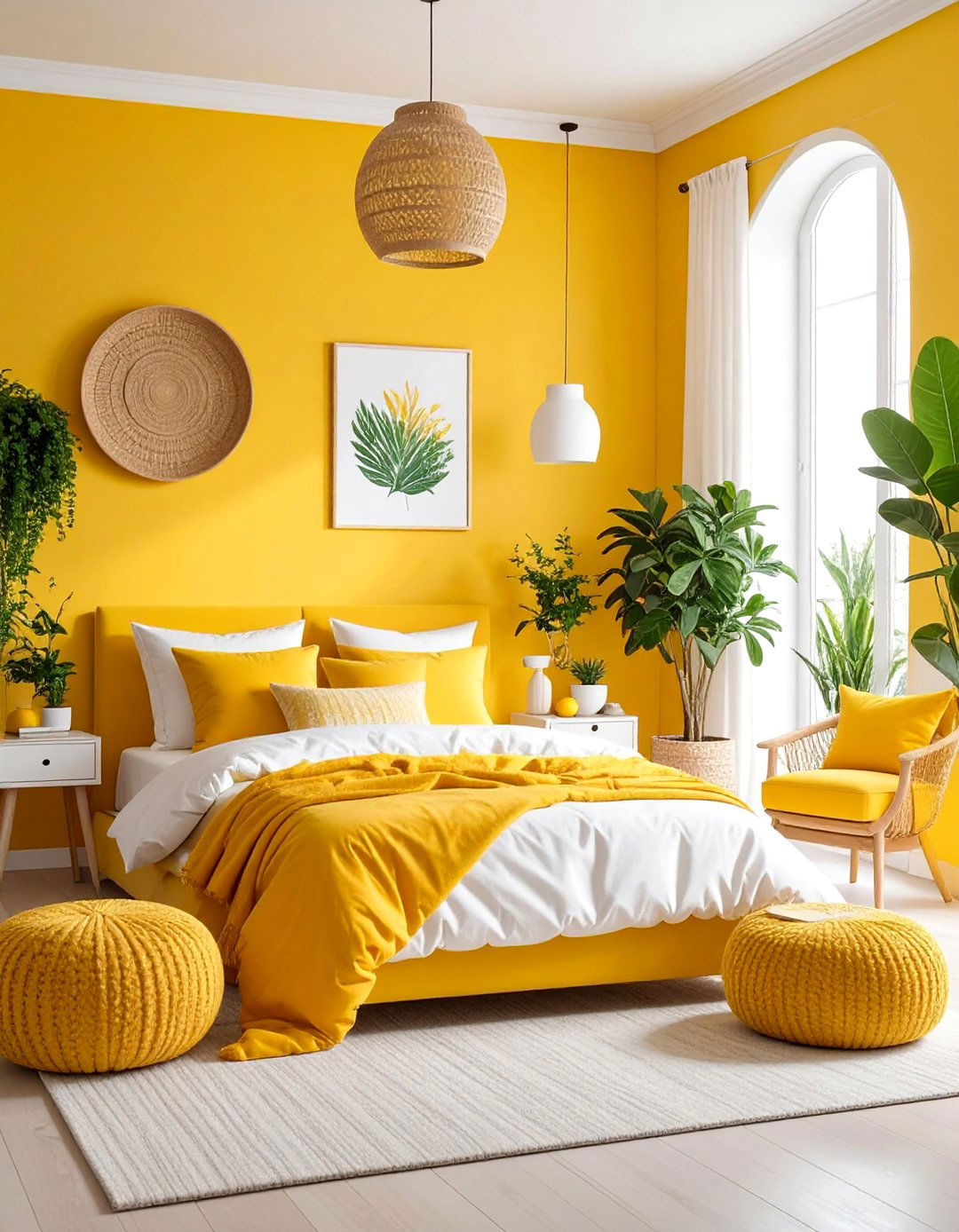 Lemon Yellow Cheerful Morning Space - 25 Pastel Bedroom Ideas