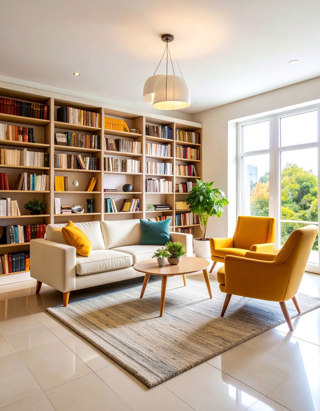Library Book Haven Sanctuary - 25 Condo Interior Design Ideas