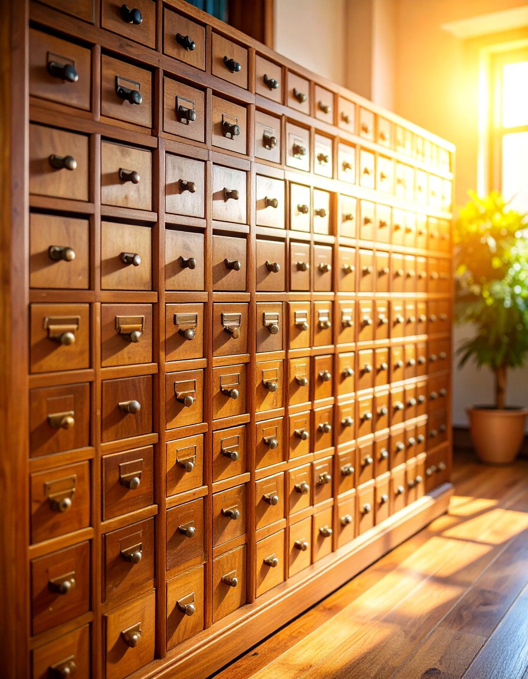 Library Card Catalog Vintage System - 25 Lego Storage Ideas