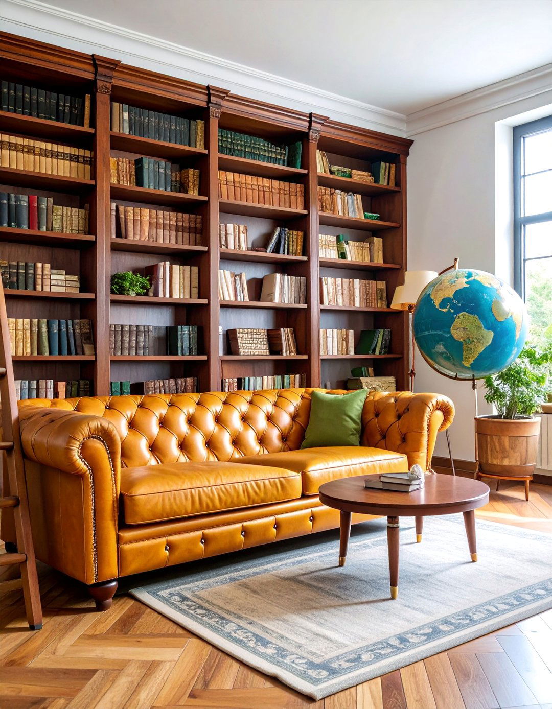 Library Study Living Room - 25 Preppy Living Room Ideas