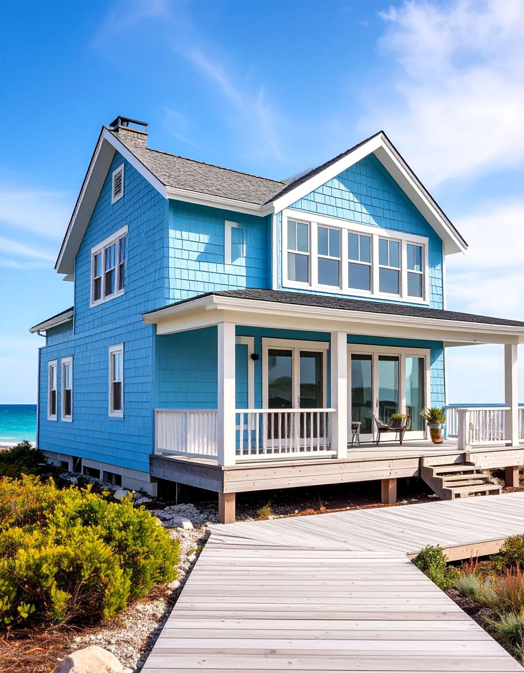 Light Blue Shed Style Contemporary Coastal - 25 light blue house exterior ideas