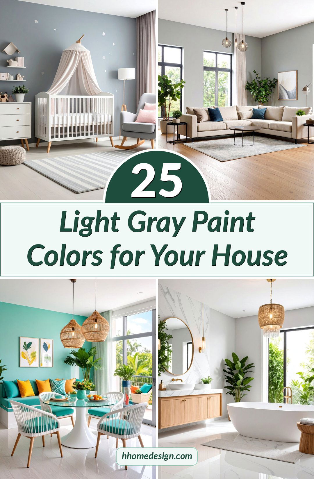 25 Light Gray Paint Colors for Your House