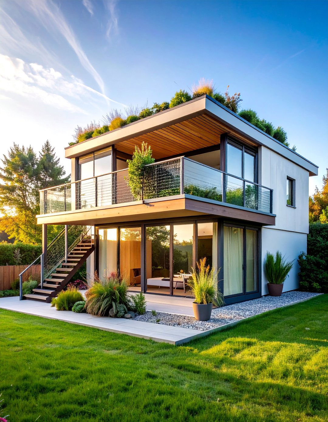 Light Maize Garden Loft Above Garage - 25 Yellow Exterior Home Ideas
