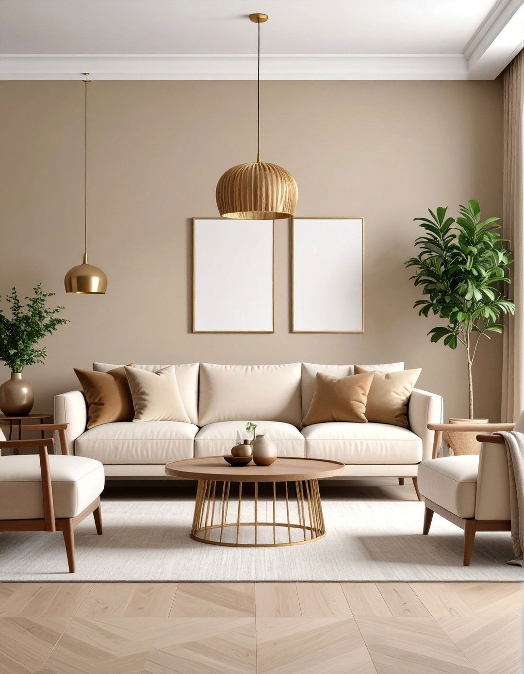 Light Taupe Living Room Sophistication - 25 Calming Paint Colors
