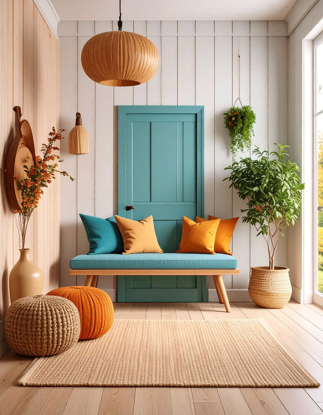 Light Wood Panel Entryway - 25 Scandinavian Entryway Ideas