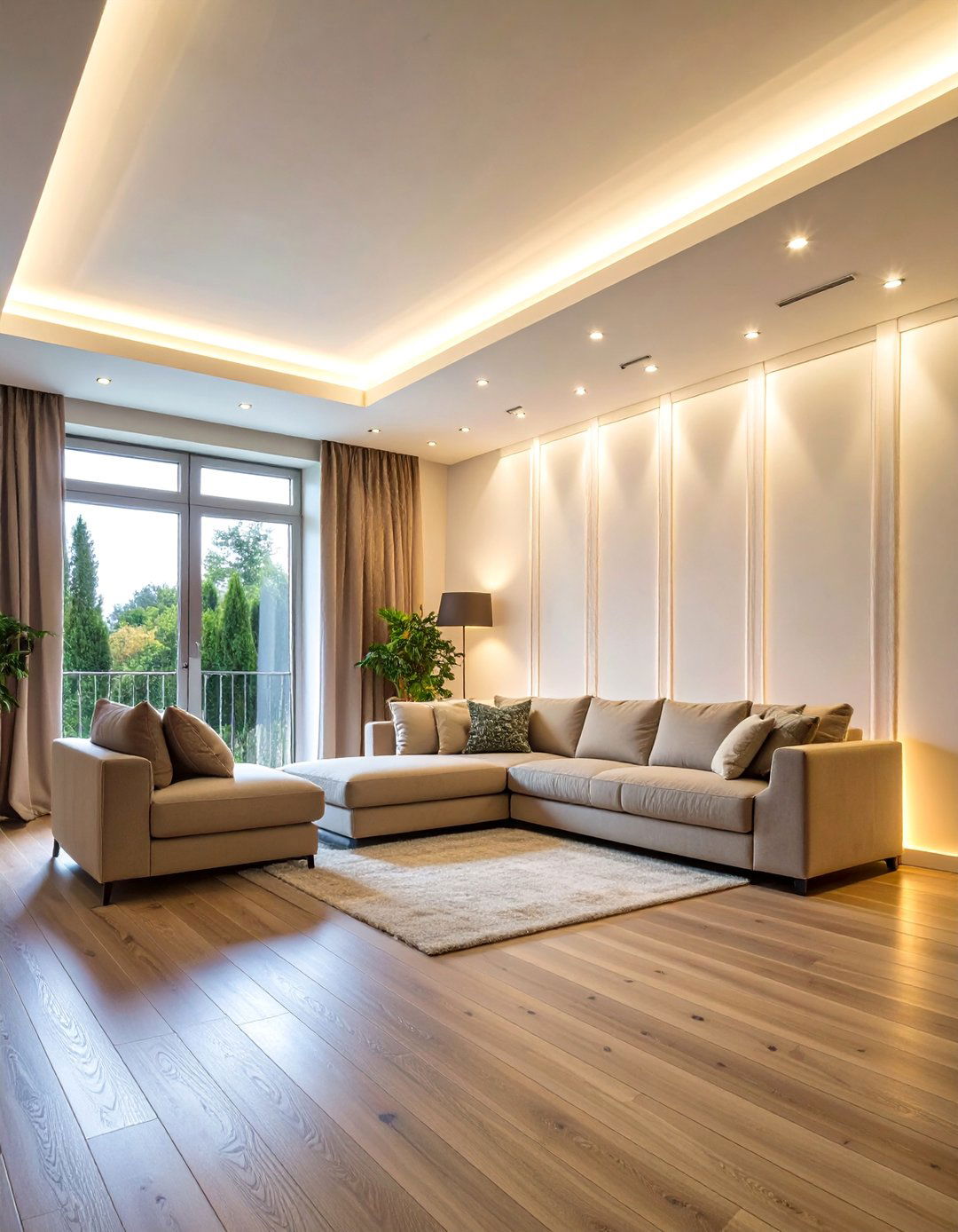 Lighting Integration with Crown Molding - 25 Crown Molding Ideas