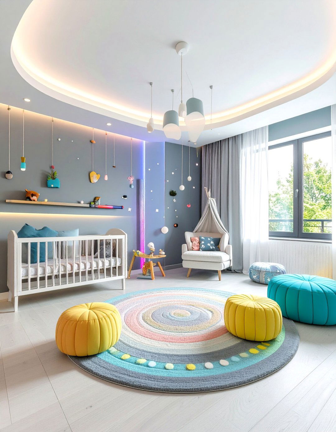 Lightsaber Color Therapy Lighting Room - 25 Star Wars Nursery Ideas