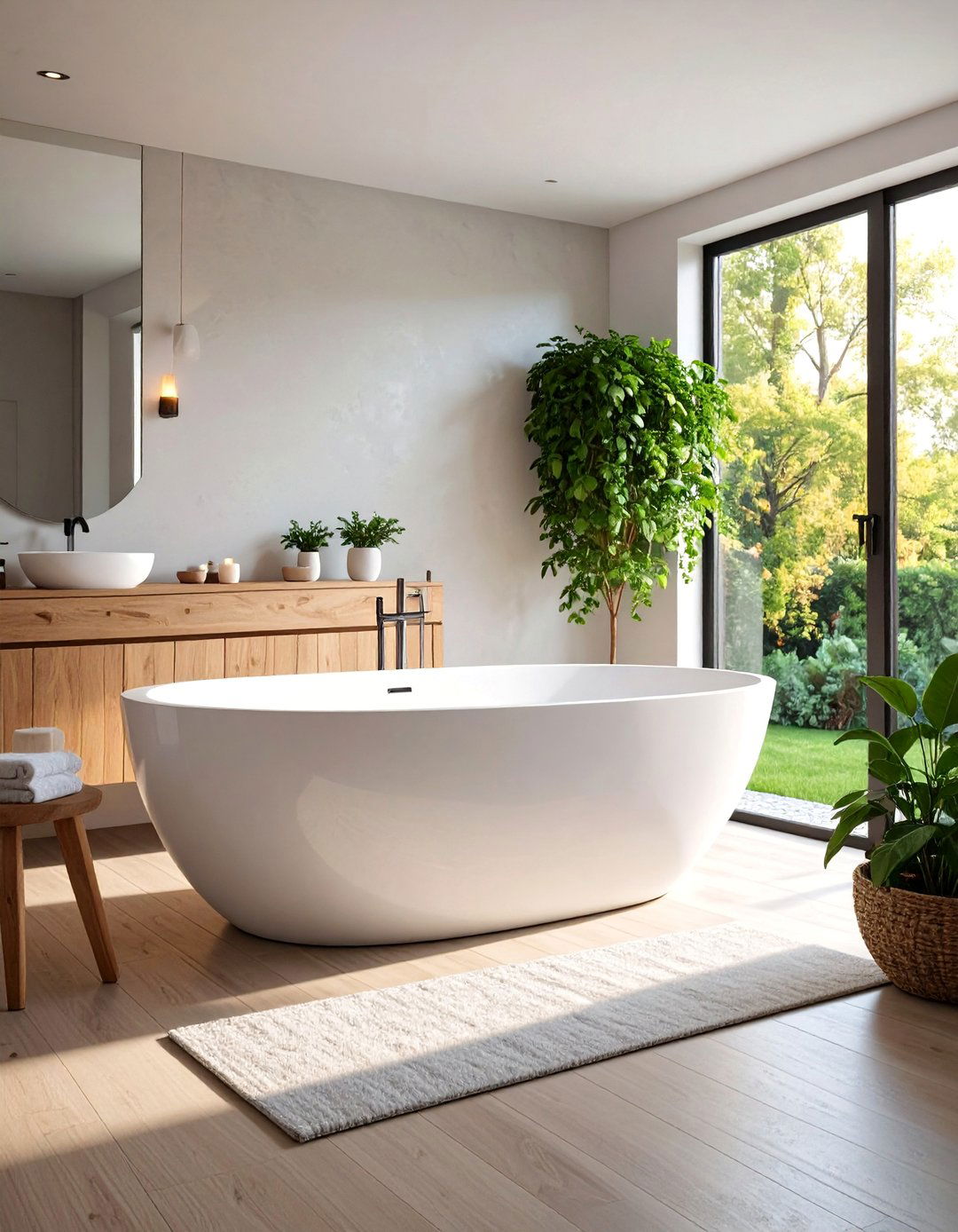 Lightweight Acrylic Bathtub with Contemporary Styling - 25 Bathtub Ideas