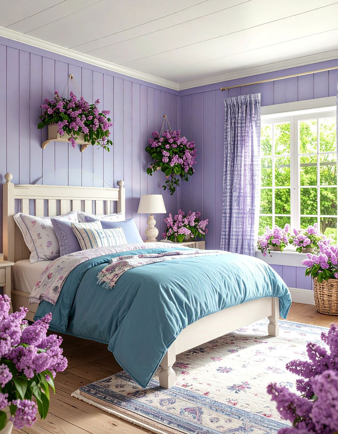 Lilac Cottage Bedroom with Cozy Charm - 25 Lilac Bedroom Ideas