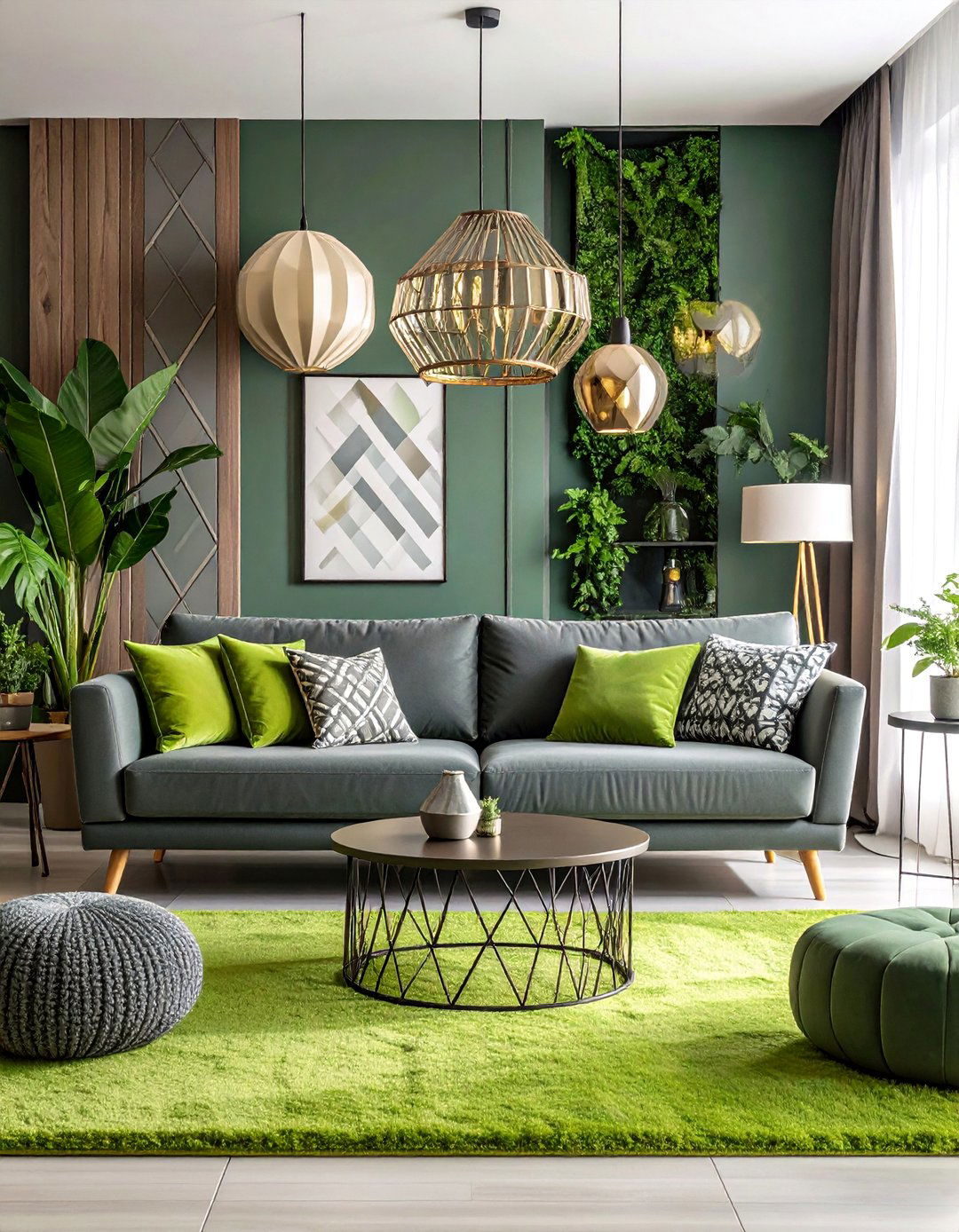 Lime Green Carpet Eclectic Modern Design - 25 Green Carpet Living Room Ideas