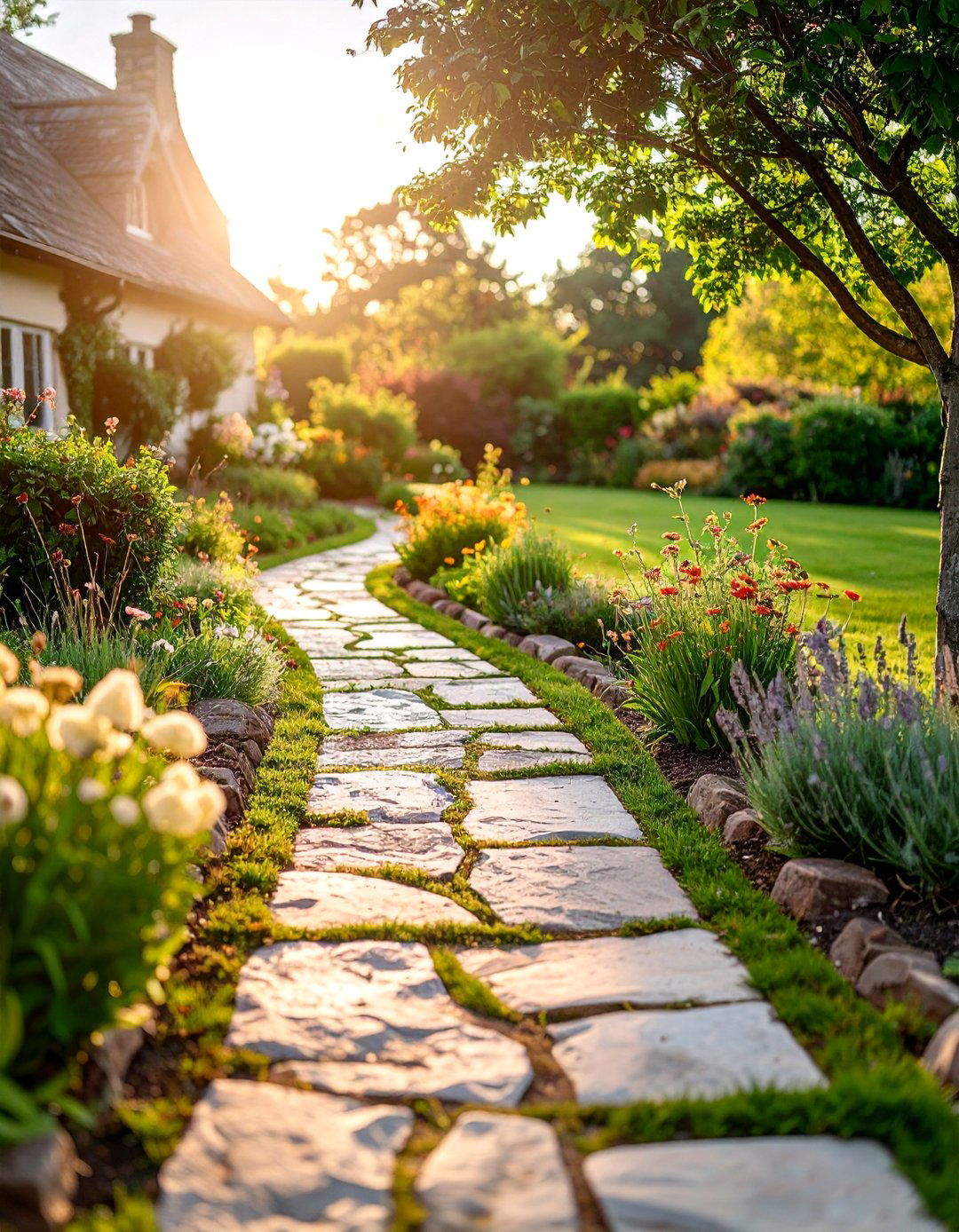 Limestone Cottage Style - 25 Rock Walkway Ideas