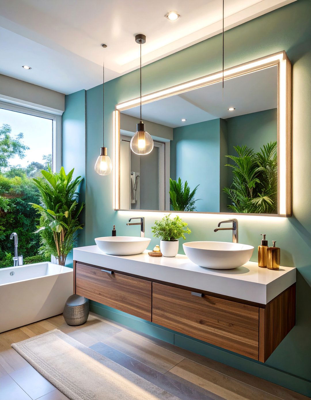 Linear Vanity Light Bar Configuration - 25 Small Bathroom Lighting Ideas