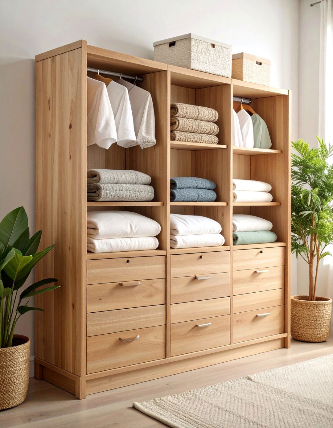 Linen Cabinet with Cedar Lined Drawers and Shelving - 25 cabinet storage ideas