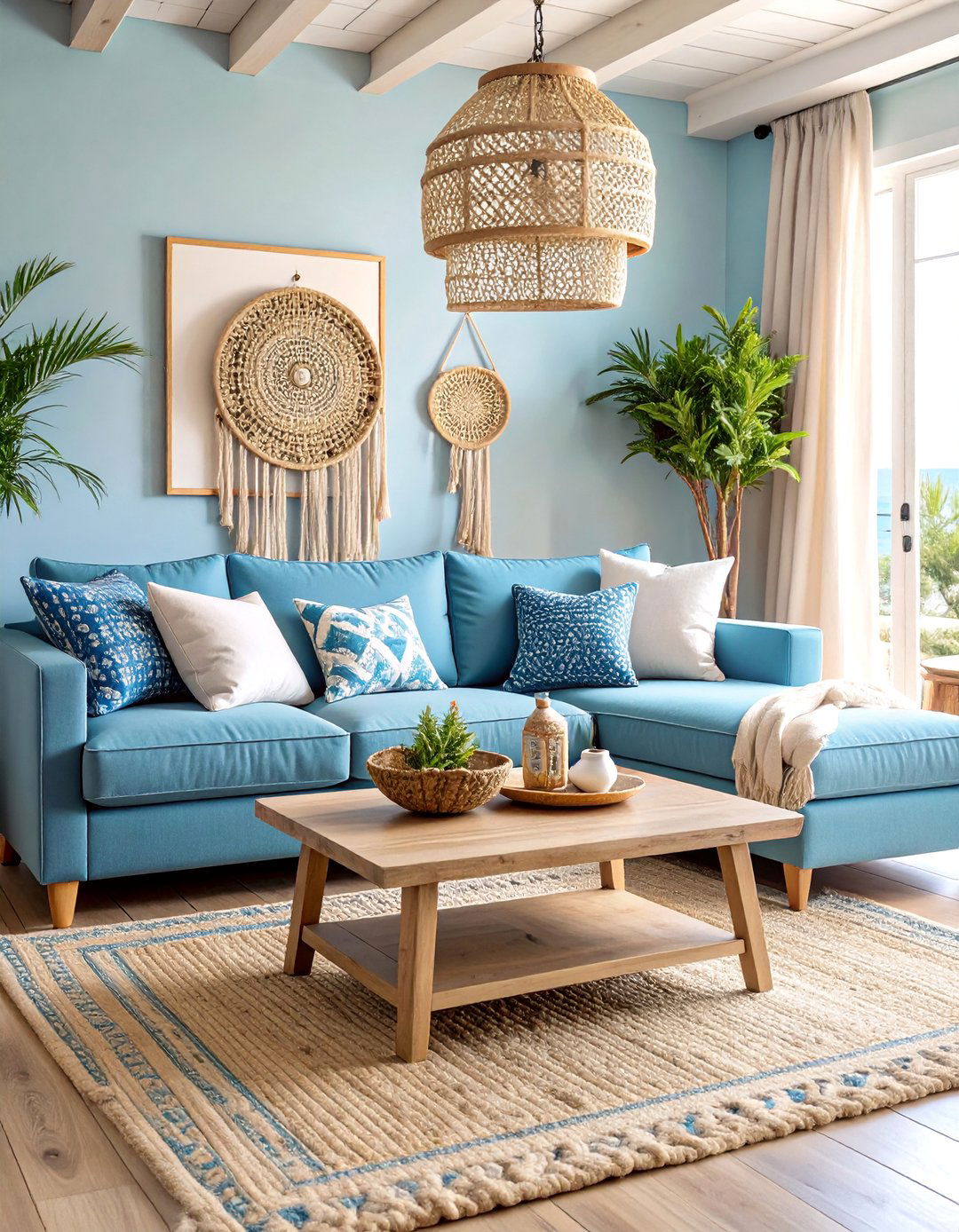 Linen Sectional Beach House Casual - 25 Living Room Couch Ideas