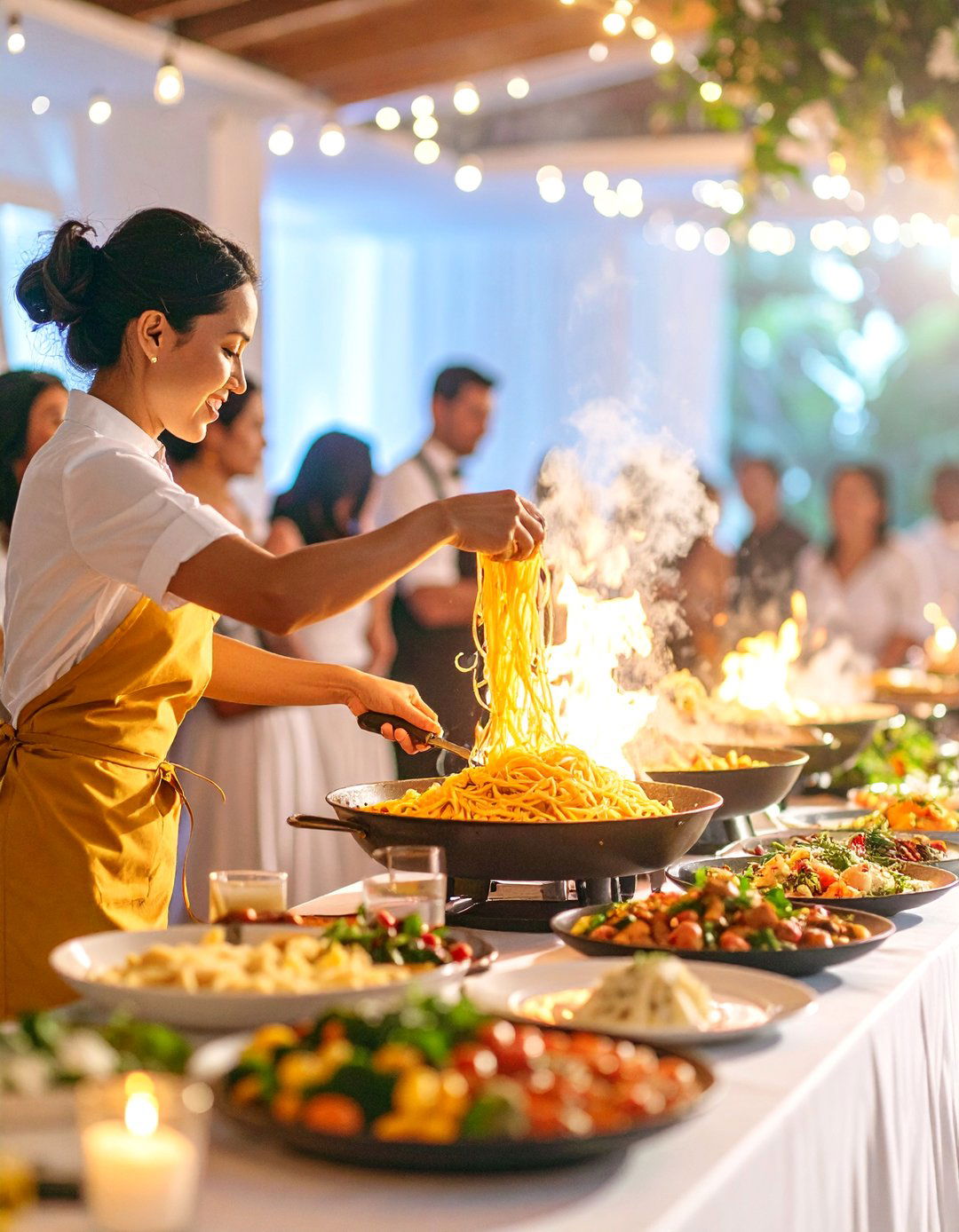 Live Action Food Station Entertainment - 25 Wedding Entertainment Ideas