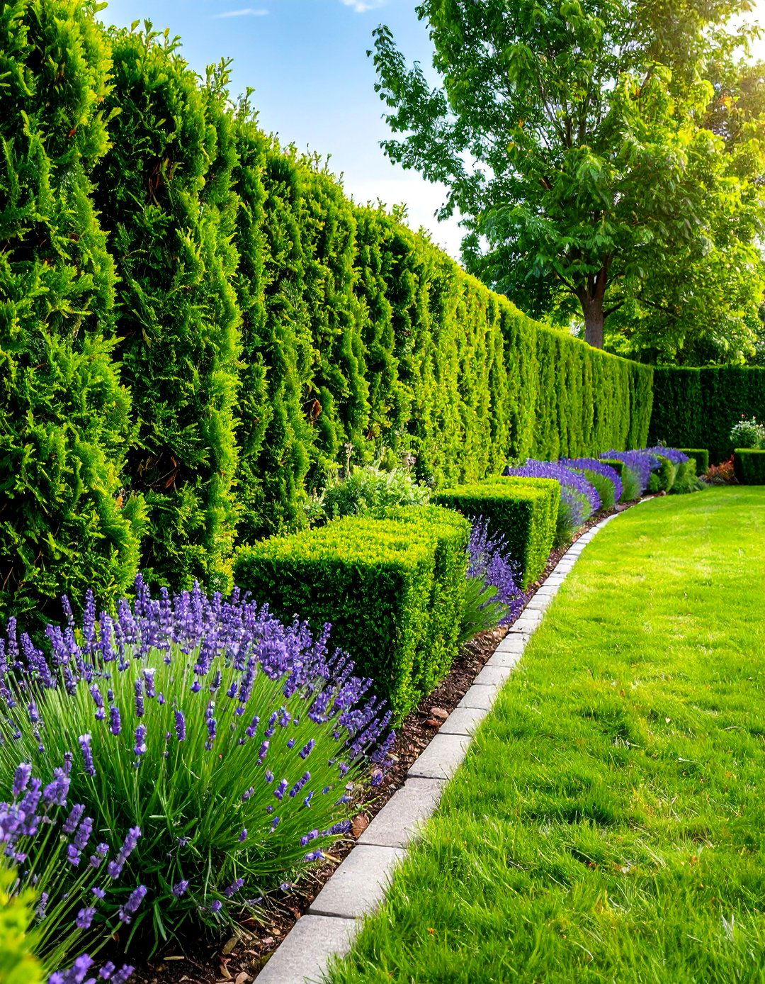 Living Hedge Boundary System - 25 Garden Edging Ideas