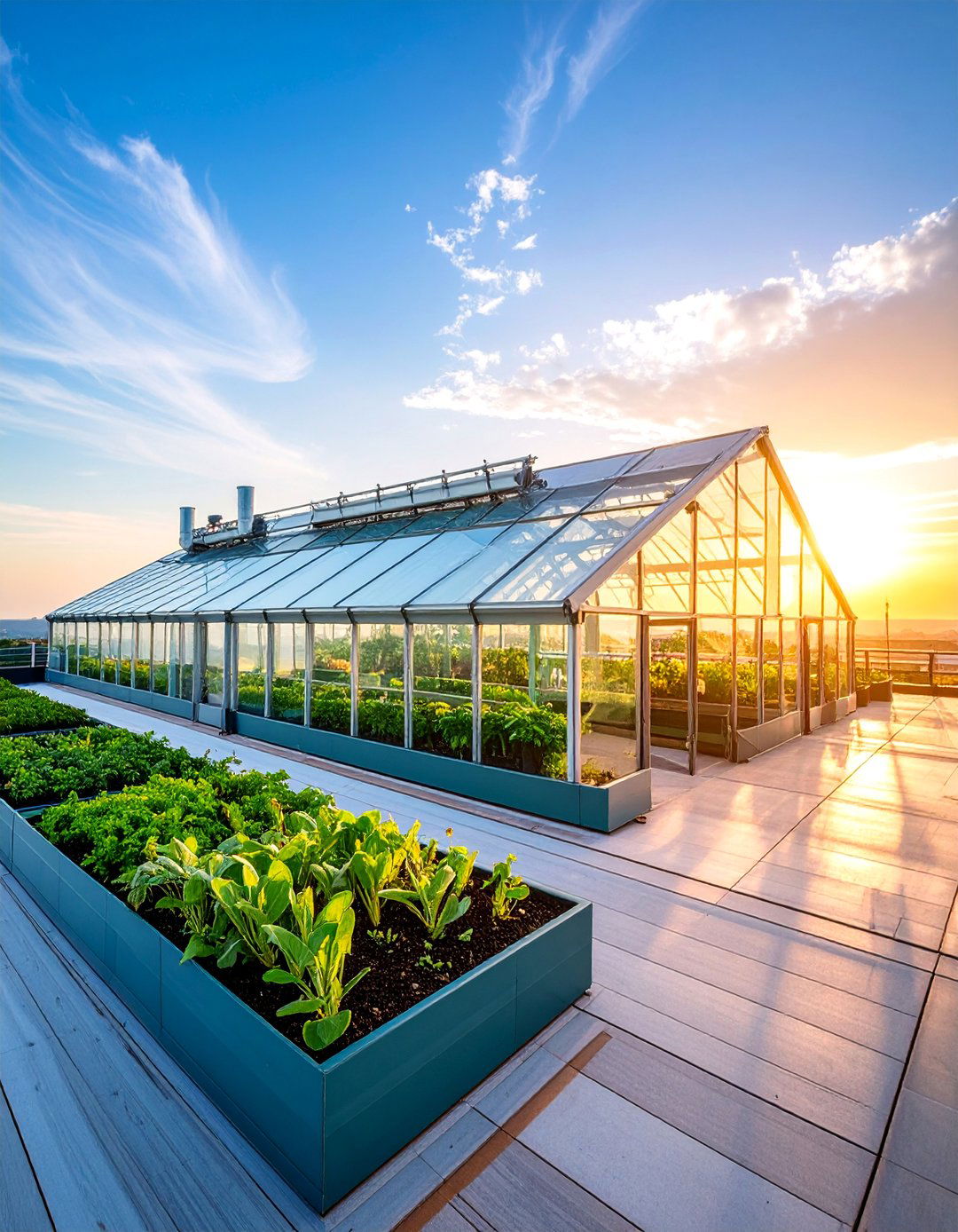 Living Machine Waste Processing Rooftop Greenhouse - 25 Rooftop Greenhouse Ideas