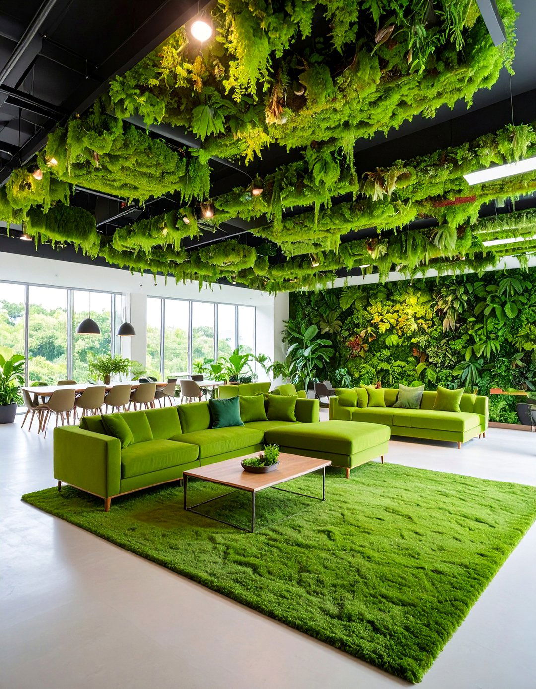 Living Moss Wall Ceiling - 25 Accent Ceiling Ideas