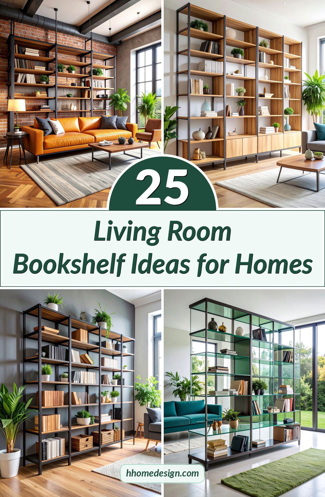25 Living Room Bookshelf Ideas for Homes
