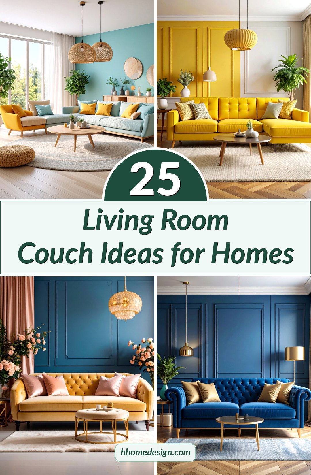 25 Living Room Couch Ideas for Homes