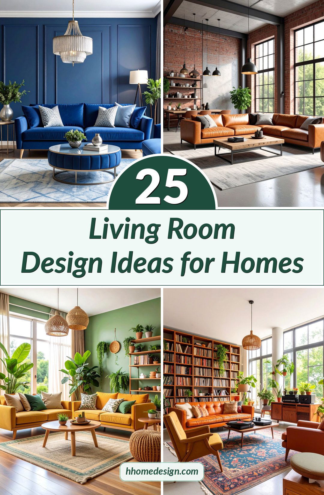 25 Living Room Design Ideas for Homes