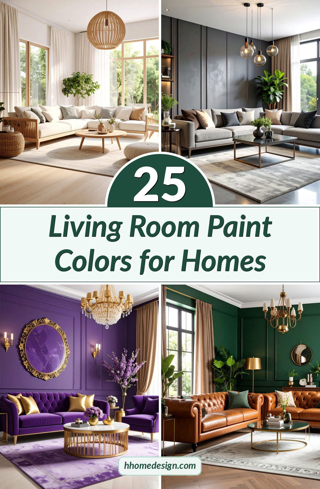 25 Living Room Paint Colors for Homes