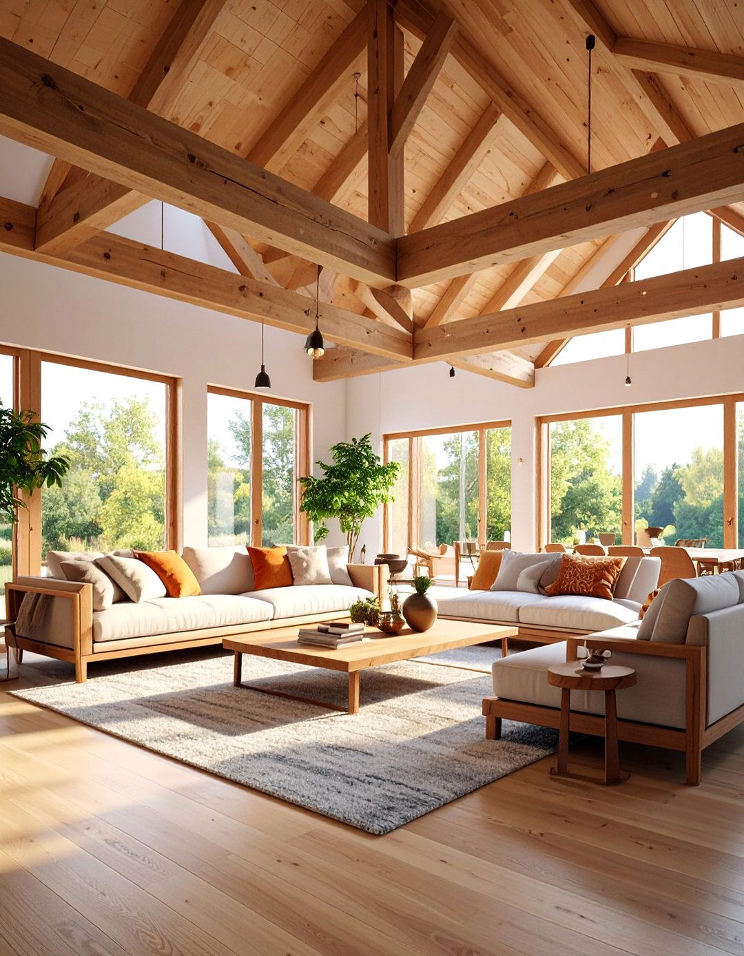 Living Room Statement Beam Features - 25 Decorative Ceiling Beam Ideas