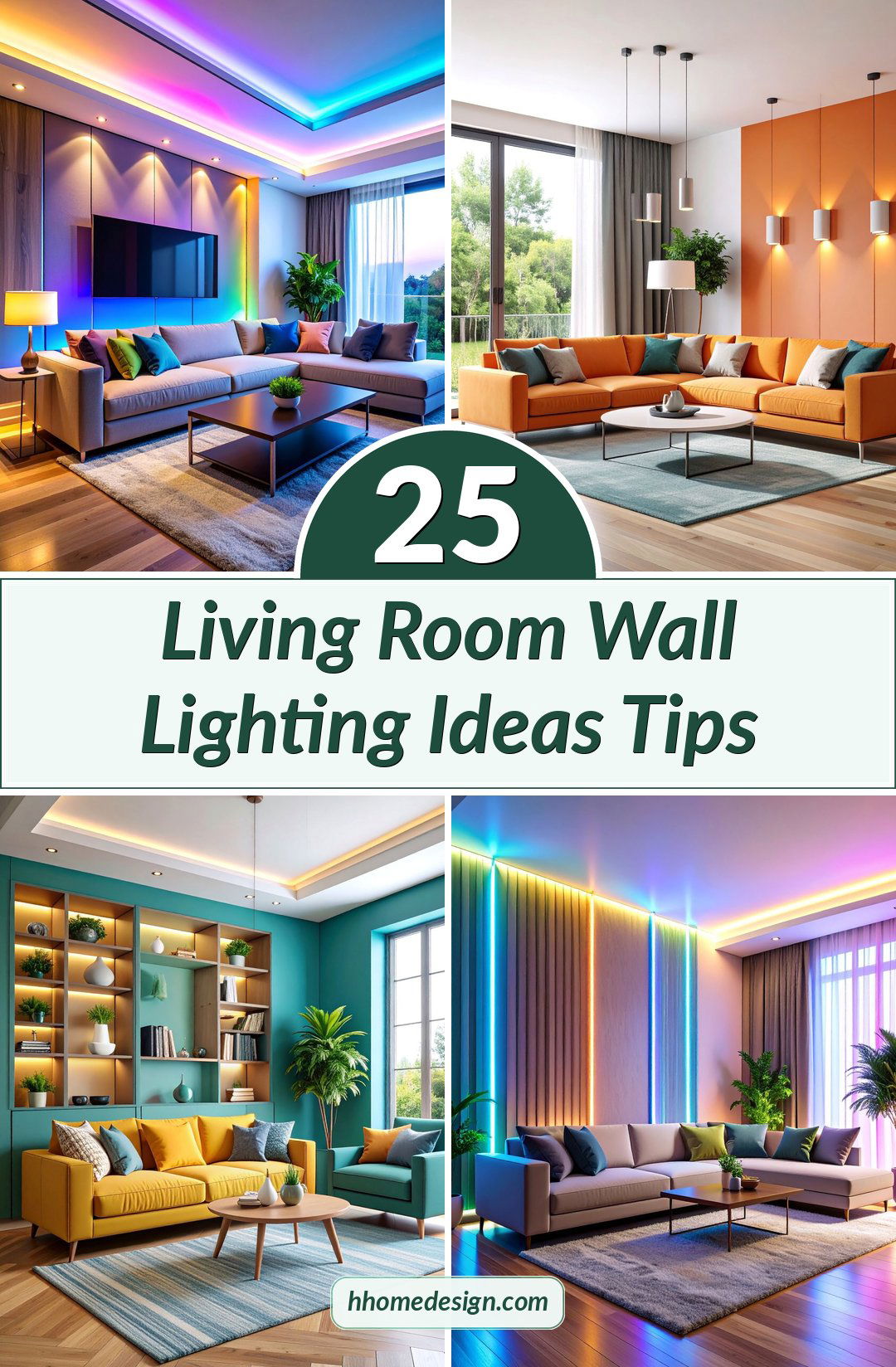 25 Living Room Wall Lighting Ideas Tips