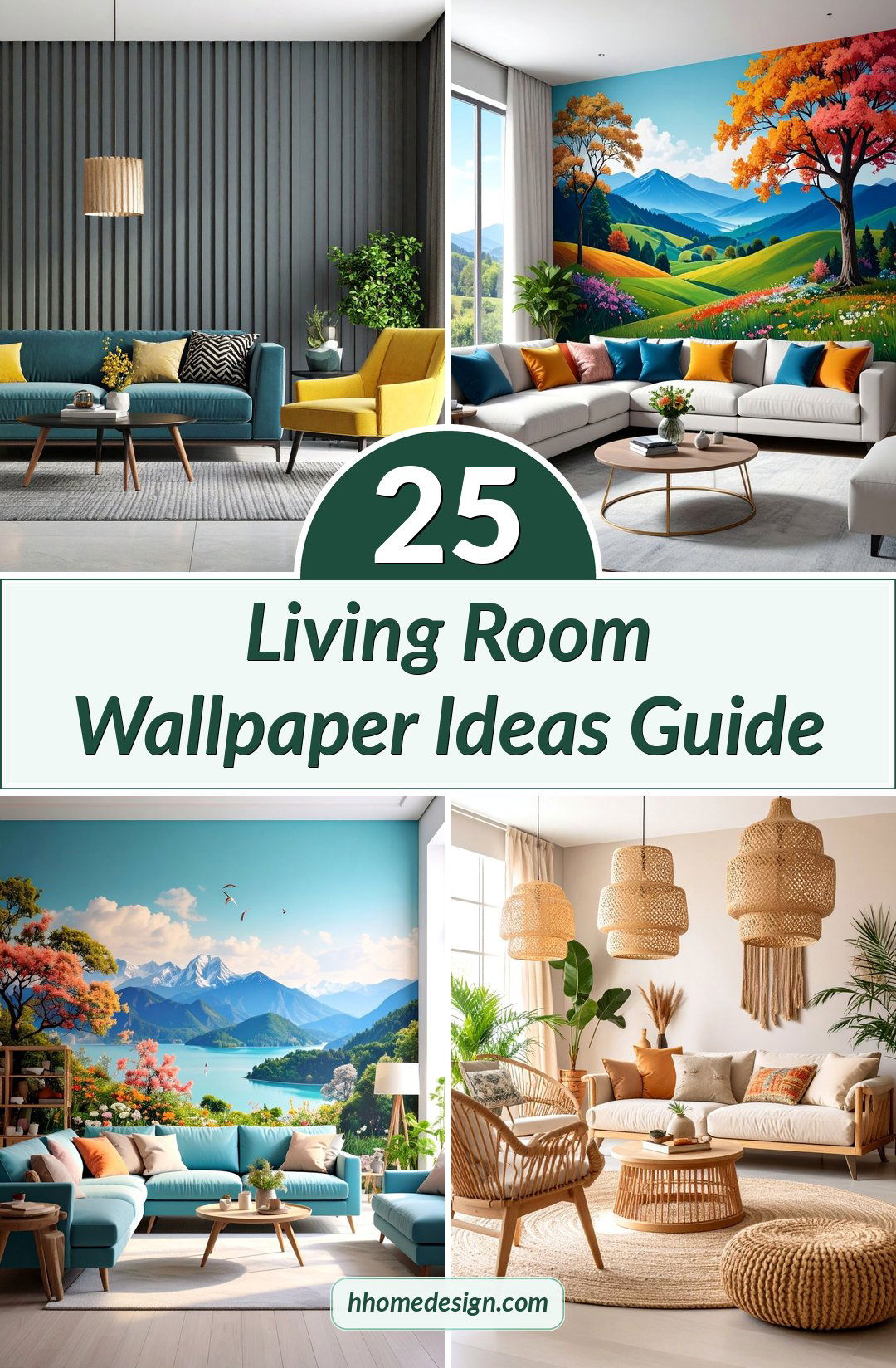 25 Living Room Wallpaper Ideas Guide