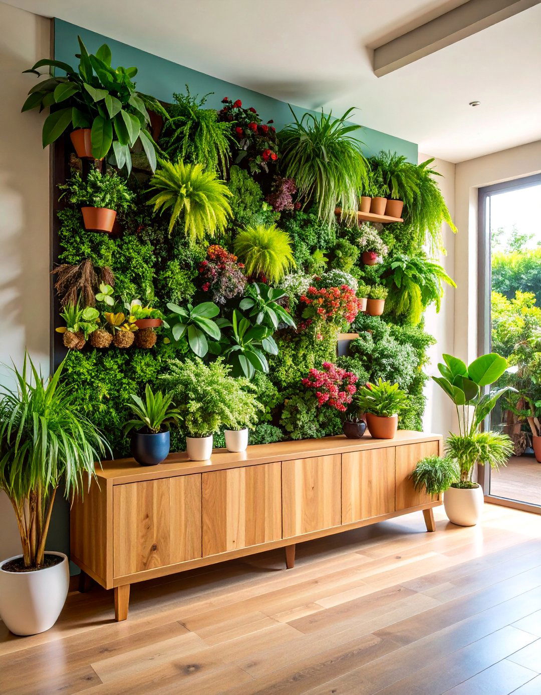 Living Wall with Integrated Plant Systems - 25 Entryway Wall Ideas