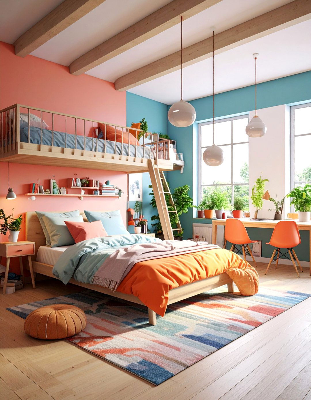 Loft Style Teen Bedroom - 25 Teen Bedroom Ideas