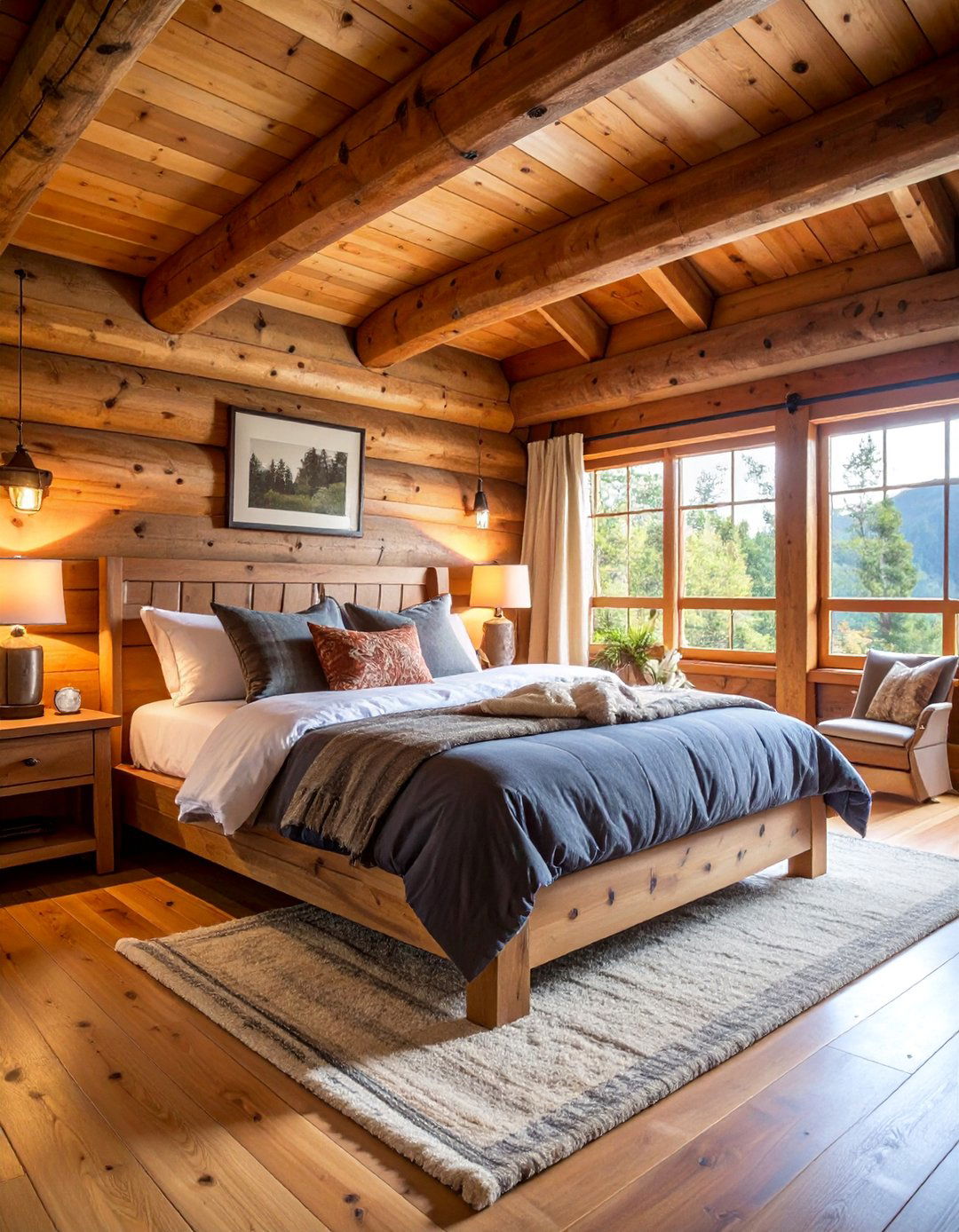 Log Cabin Lodge Bedroom - 25 Western Bedroom Ideas