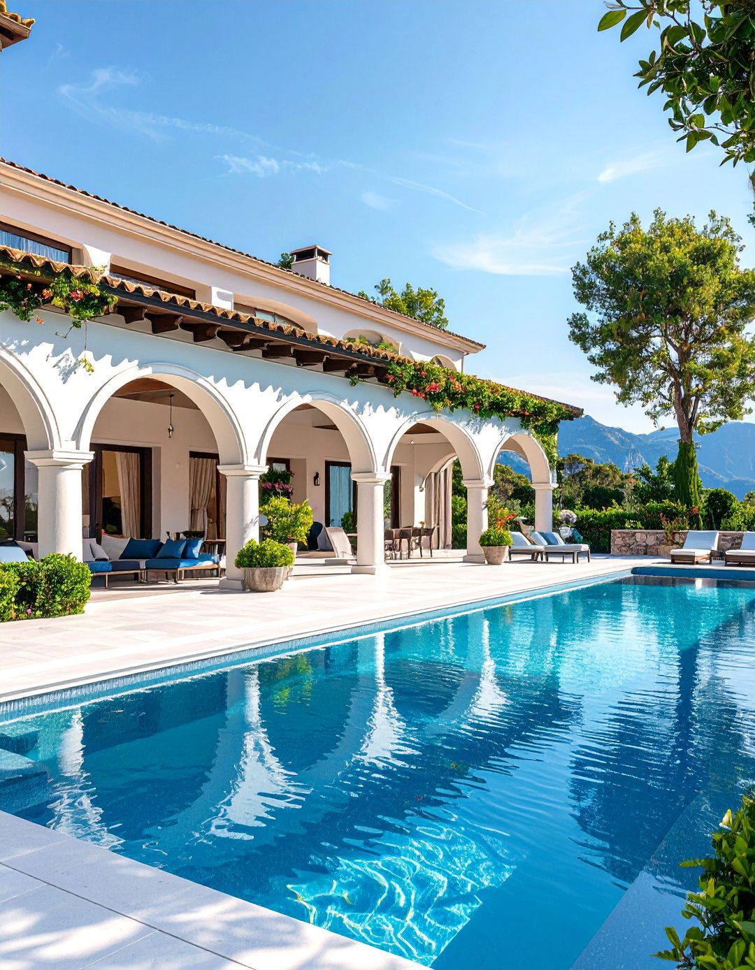 Loggia Emphasized Mediterranean House Exterior - 25 Mediterranean House Exterior Ideas