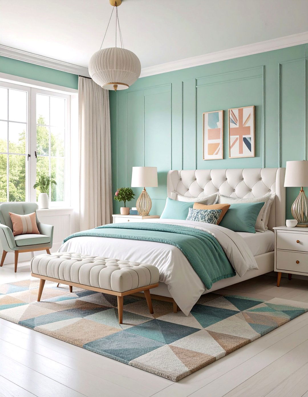 London Mod Bedroom with Union Jack Accents - 25 60s Bedroom Ideas