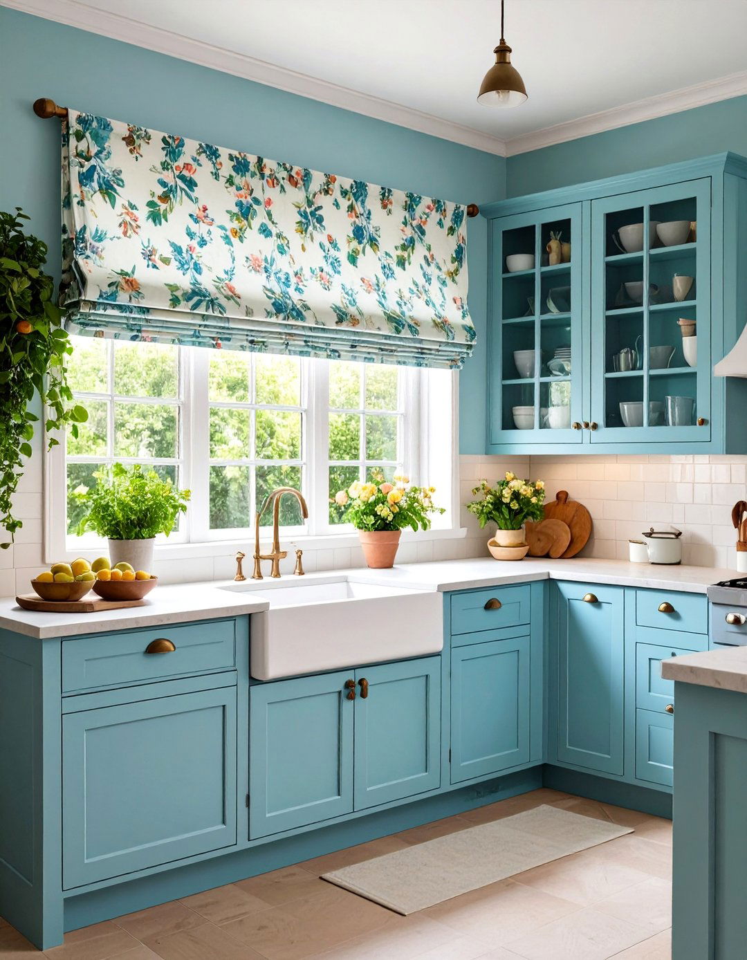 London Shade Kitchen Valance with Gathered Sophistication - 25 Kitchen Valance Ideas