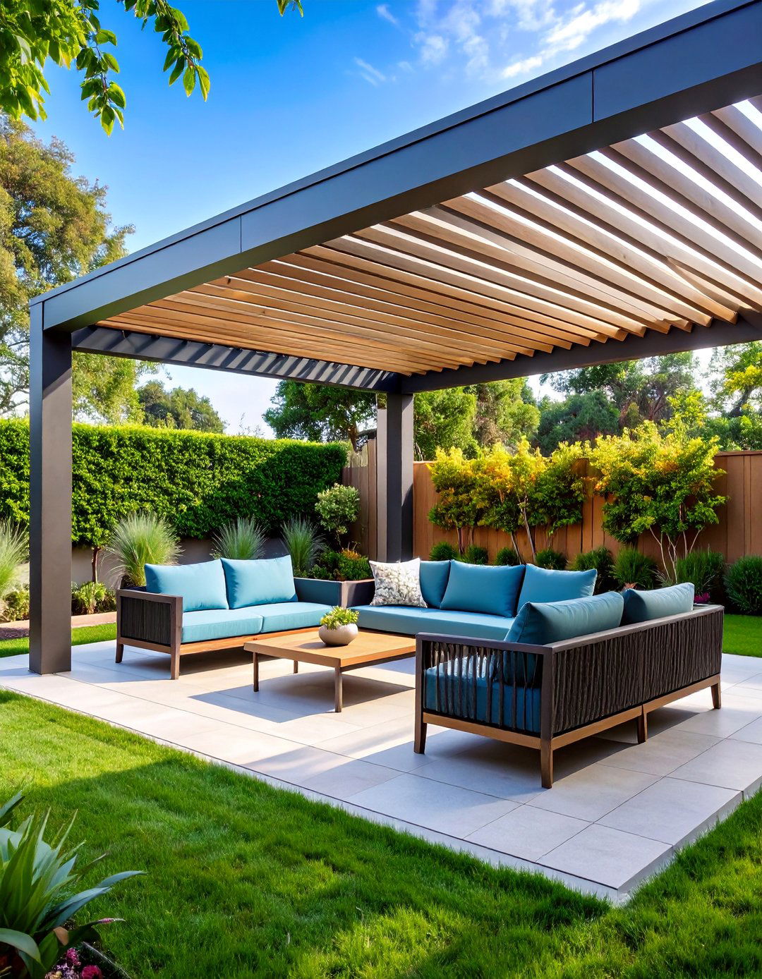 Louvered Pergola with Adjustable Sun Control - 25 Shade Ideas
