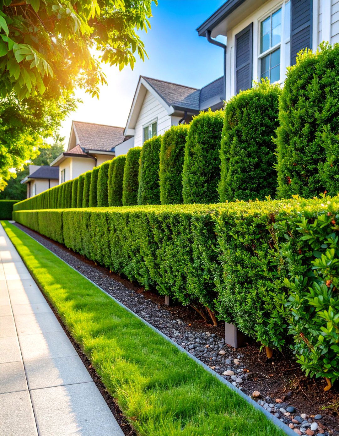 Low Boxwood Border Hedge Design - 25 Front Yard Boxwood Designs