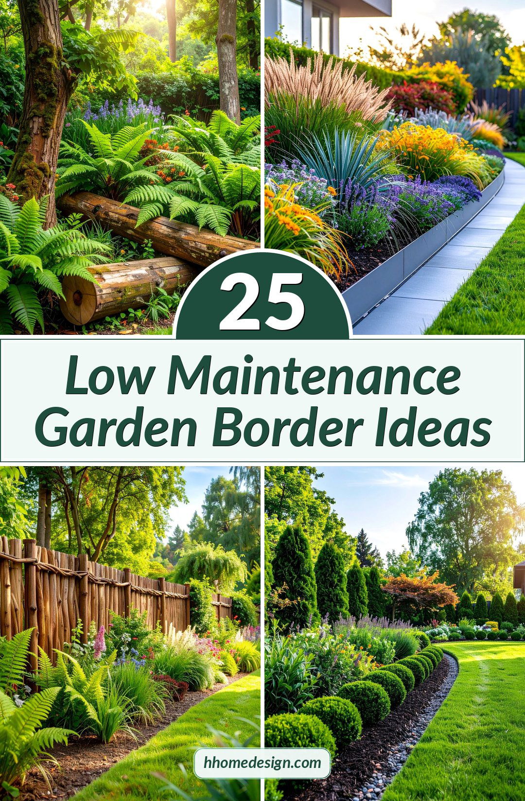 25 Low Maintenance Garden Border Ideas