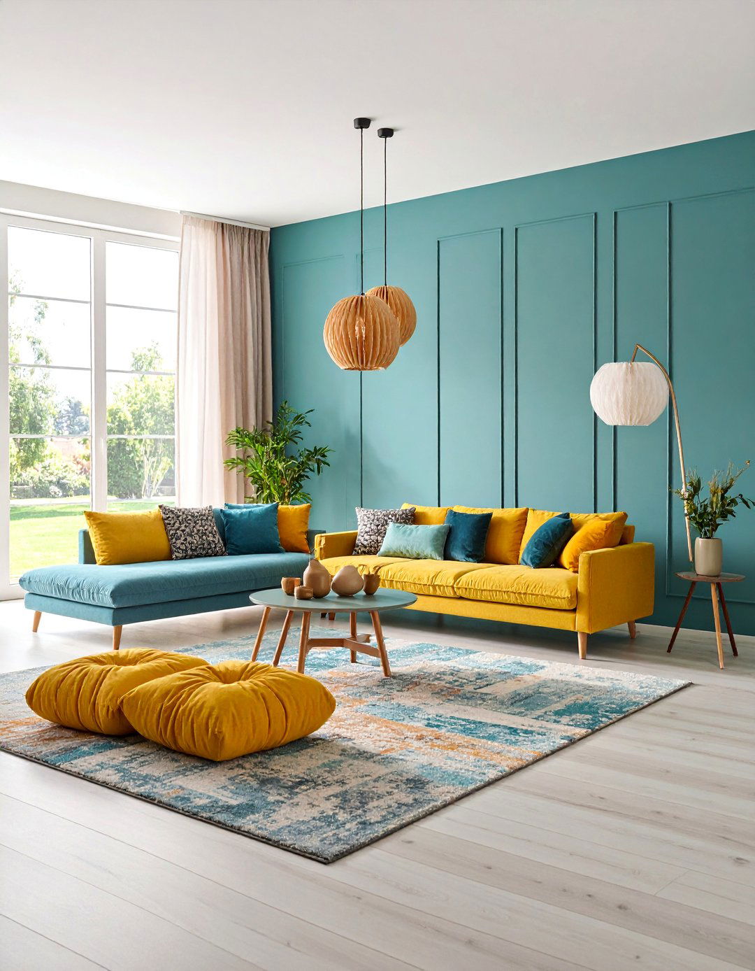 Low Profile Living Room with Floor Level Seating - 25 Living Room Design Ideas