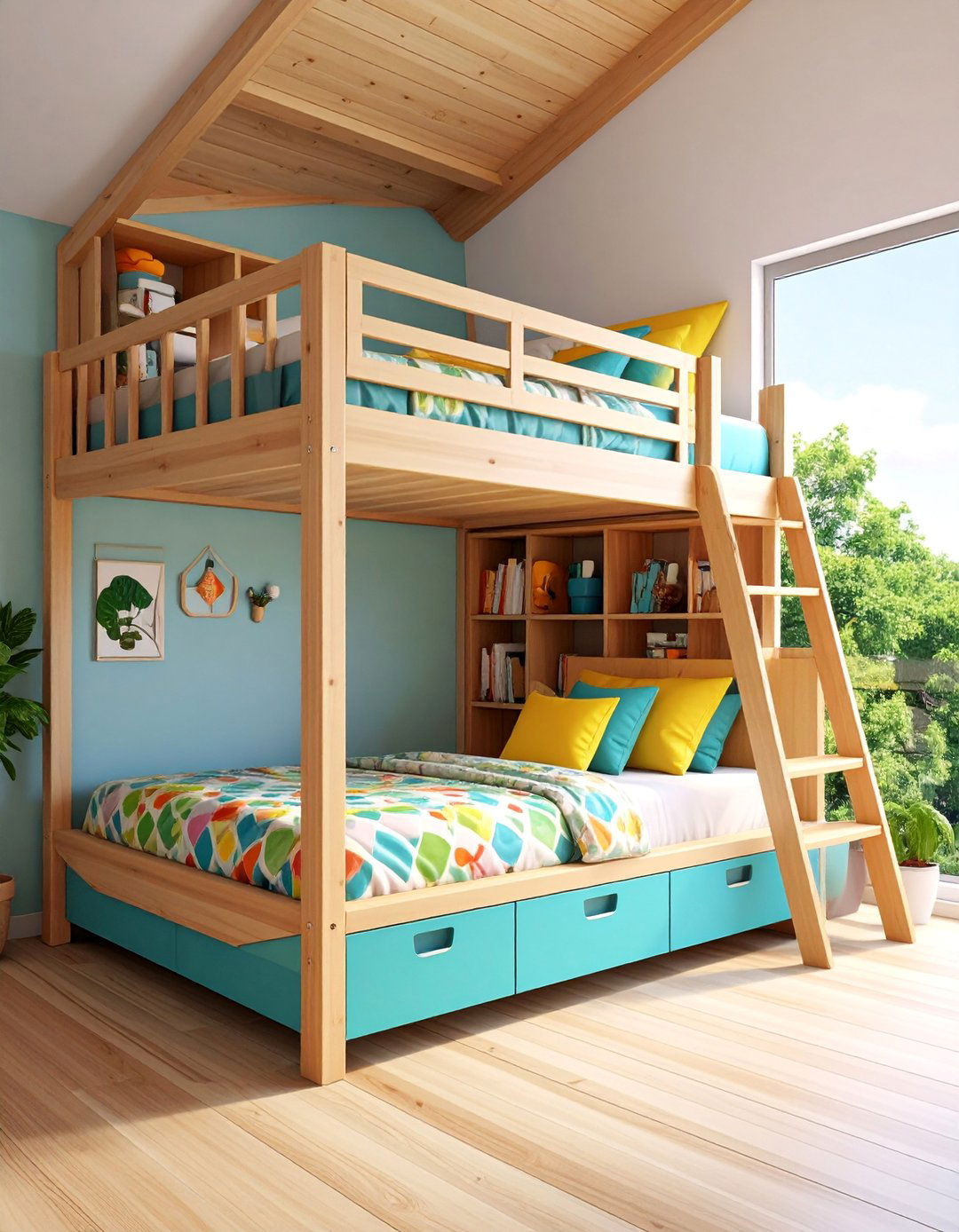 Low Profile Loft Bed for Ceiling Height Limitations - 25 Loft Bed Ideas