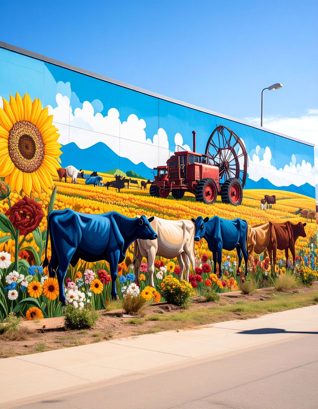 Lubbock Agricultural Heritage Farming Culture Mural Display - 25 Texas Murals