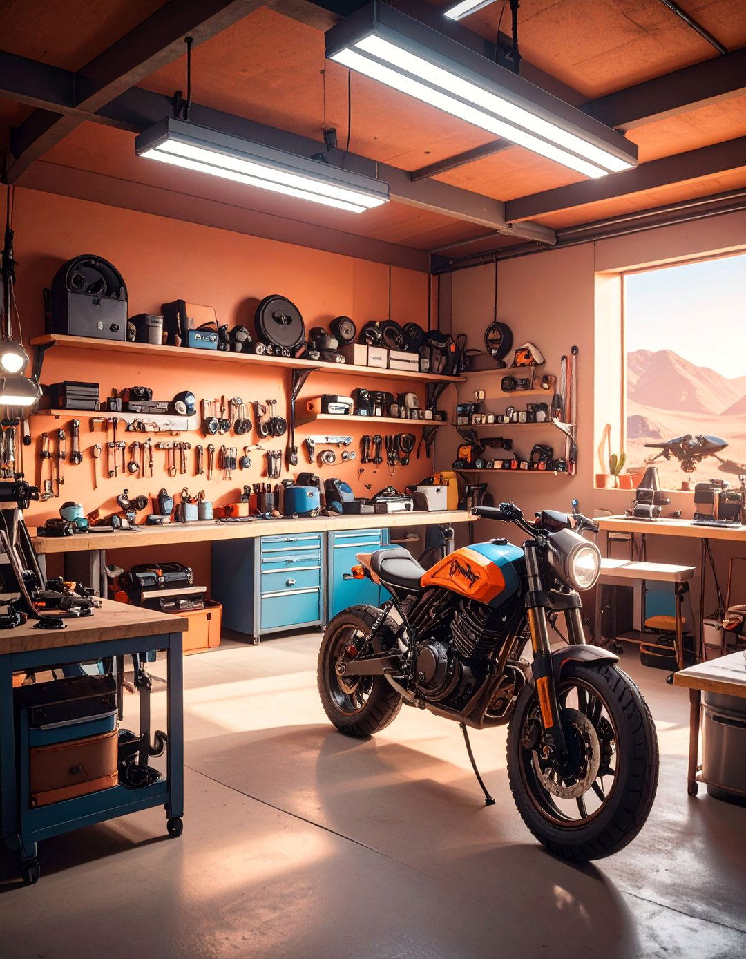 Lukes Landspeeder Garage Workshop - 25 Star Wars Room Ideas