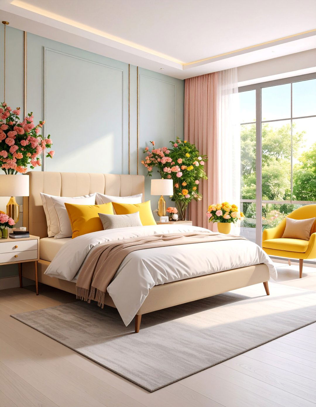 Luxe Hotel Suite Style with Plush Textures - 25 Small Bedroom Ideas