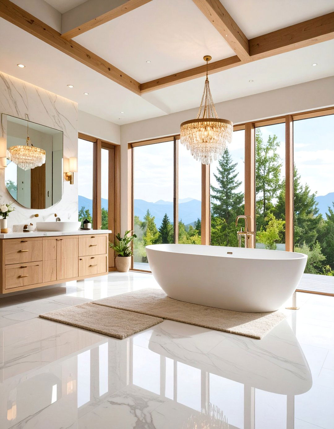 Luxe Spa Retreat Barndominium Bathroom with Premium Finishes - 25 Barndominium Bathroom Ideas