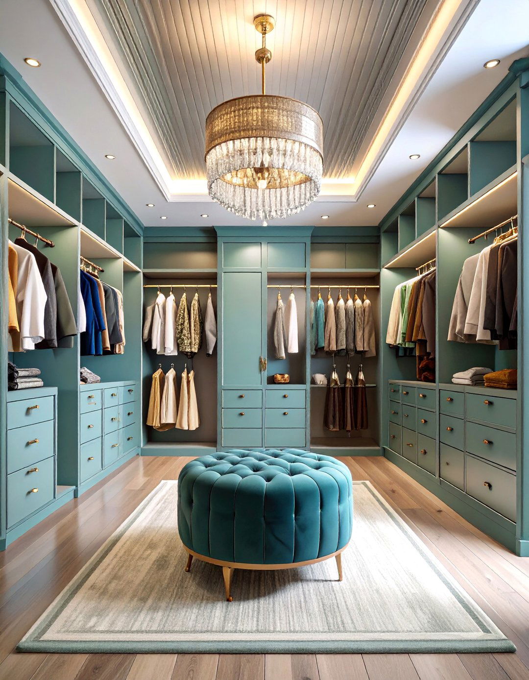 Luxe Tin Ceiling Walk In Closet - 25 Tin Ceiling
